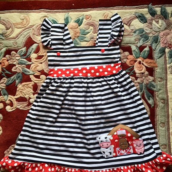 ROYAL GEM GIRLS FARM DRESS...NWOT...XL...5-7 - Picture 2 of 4